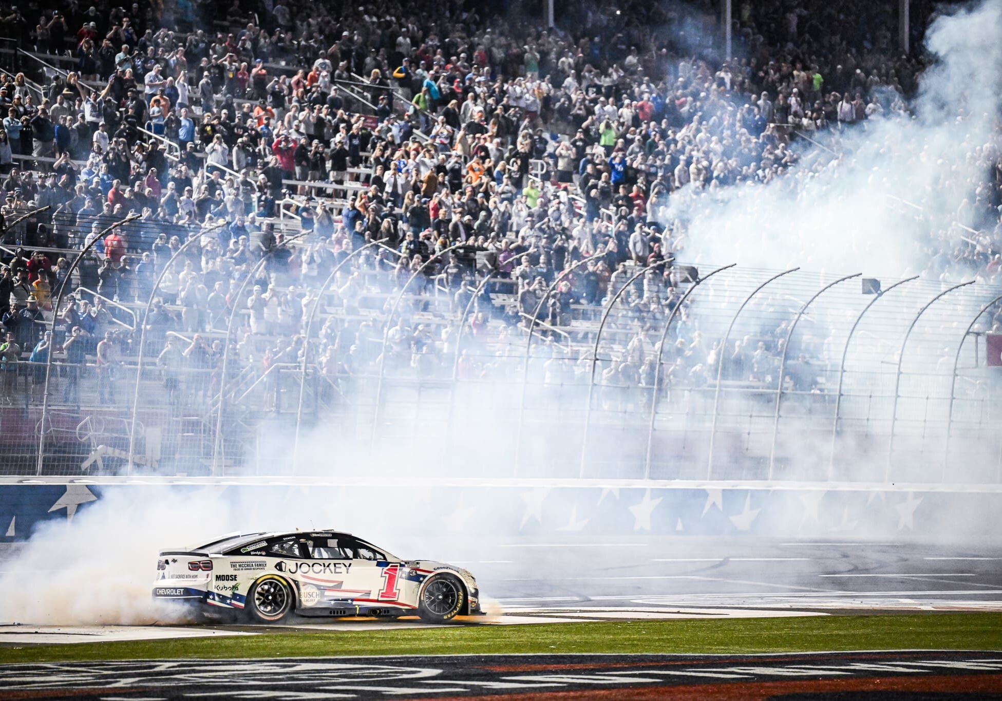 Charlotte Motor Speedway burnout