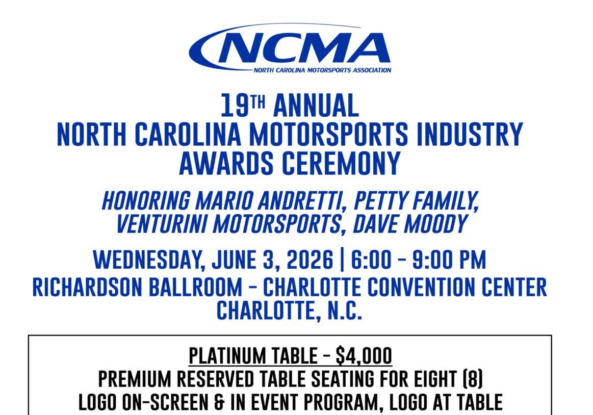 2026 Motorsports Industry Awards Reserved Tables on sale